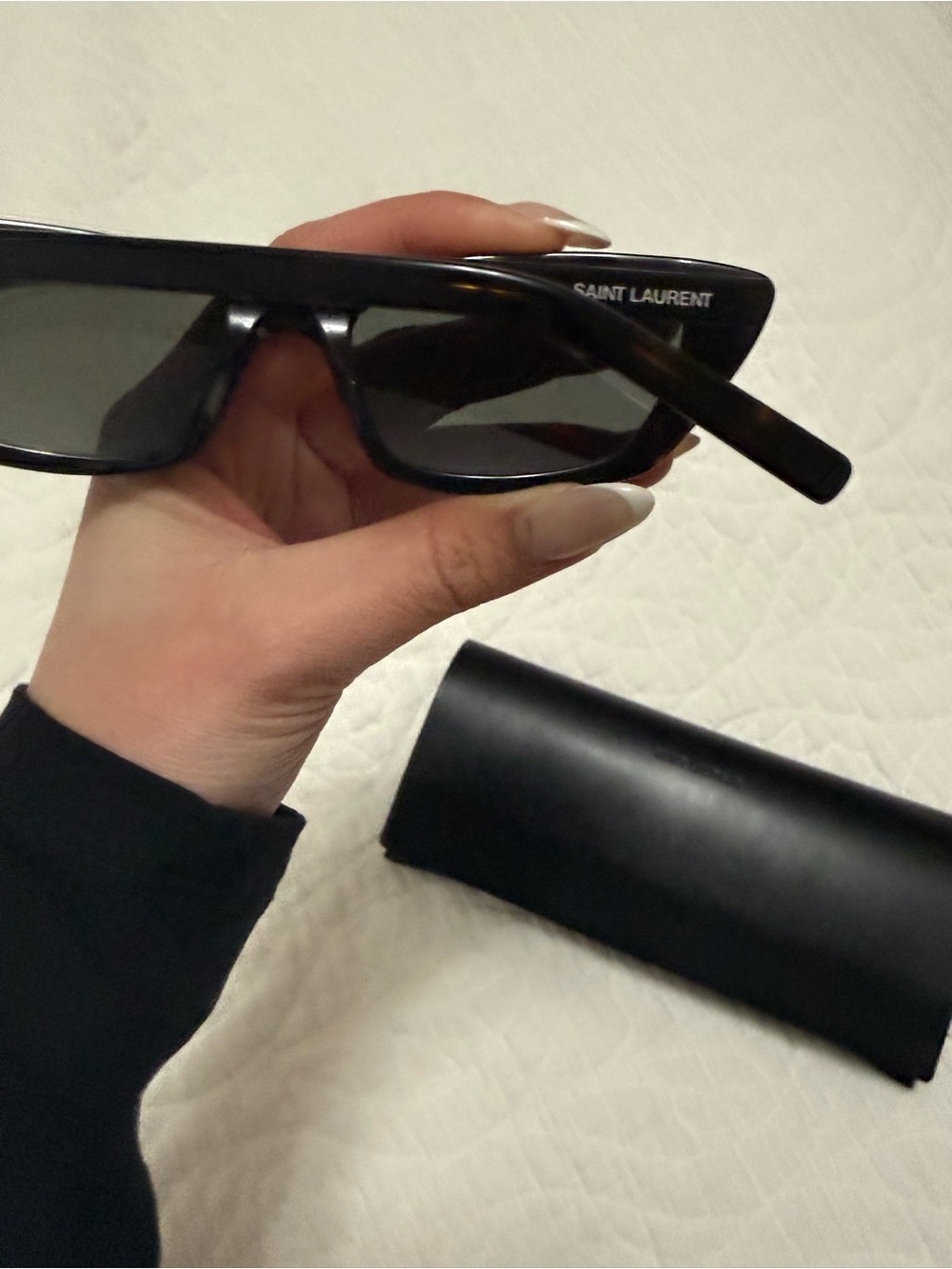 Saint Laurent Black Cat-Eye Sunglasses - Picture 2 of 5